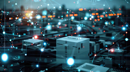 Aufkleber - Internet of Things terminal devices are interconnected Data semantic context analysis Reverse engineering Protocol cracking. Generative AI.
