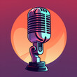© Andrii Yablonskyi - image of microphone for podcasts сreated with Generative Ai