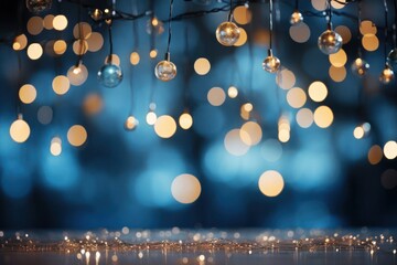 Poster - Array of Hanging Lights Generative AI