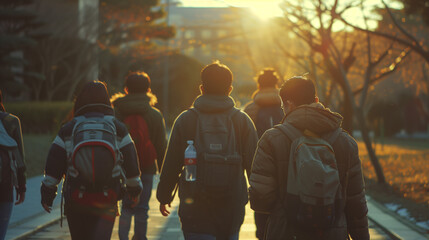 people walking on the street