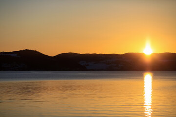 Wall Mural - Trondheim fjord in the spring