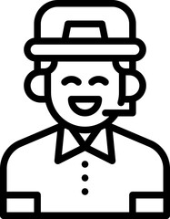 Poster - Customer service icon