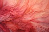 Fototapeta Pokój dzieciecy - A pink and white fabric background with a flowy, wavy texture