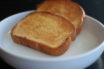 Wall Mural - toasts on a plate