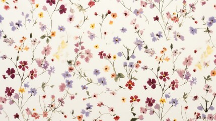 Poster - Detailed view of a wall adorned with beautiful flowers. Suitable for interior design concepts