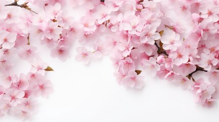 Poster - Close up of a bunch of pink flowers, suitable for floral backgrounds