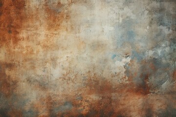 Poster - A painting of rusted paint on a wall, suitable for urban design projects