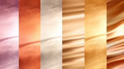 Poster - Close up of various colored fabric, suitable for textile or fashion design projects