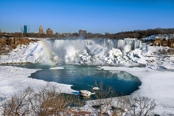 Wall Mural - Niagara Falls USA in winter