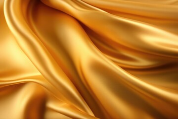 Poster - Shiny golden fabric texture for backgrounds and design projects