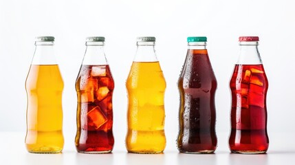 Poster - Various types of soda bottles lined up