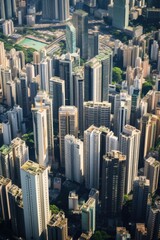 Poster - Aerial view of a city, perfect for urban concepts