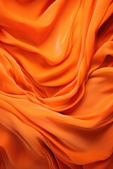 Aufkleber - Close up view of an orange fabric, suitable for textile backgrounds