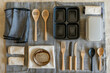 Array of Utensils and Spoons on Table