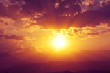 Fototapeta Lawenda - sunset sun ray light shine