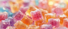 A Colorful Array Of Sugary Gummy Candies