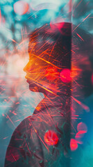 Poster - Use lens flares as abstract elements. Overlay them onto a minimalist composition, emphasizing their artistic quality