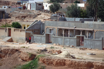 Canvas Print - Houses in Matmata city, Kebili Governorate in Tunisia