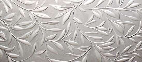 Sticker - Intricate Metal Wall Design with Geometric Pattern in Close-Up Shot