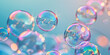Colorful soup bubbles background