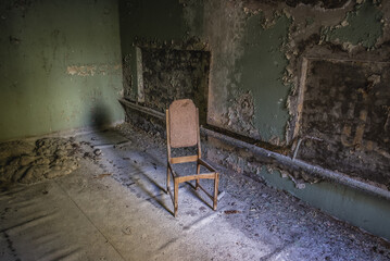 Poster - Music school in Pripyat ghost city in Chernobyl Exclusion Zone, Ukraine