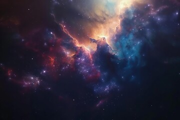 Wall Mural - stunning space nebula cosmic galaxy cloud astral exploration universe wonder