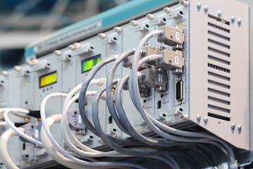 Poster - Network internet communication equipment, technology background