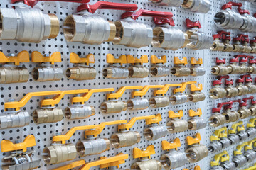 Aufkleber - Plumbing fitting  fixtures and piping parts, brass connector water valve for pipe, Brass water valve
