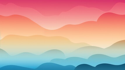 Wall Mural - Vintage clouds and blue sky, retro colors. Gradient background, minimalism, backdrop. Concept for cards, style, fashion, design.