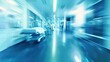 medical blurred futuristic background with blue colors