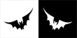 Illustration vector graphics of bat icon