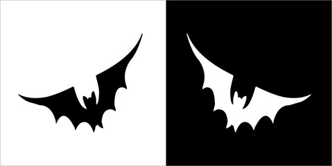 Wall Mural - Illustration vector graphics of bat icon