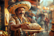 Mexican tradition: Selling food and tortillas under the sun