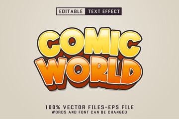 Poster - Comic World Editable Text Effect