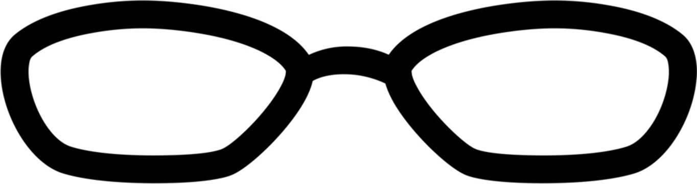 Glasses Frame in Vector SVG Illustration