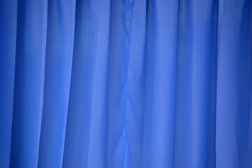 Poster - blue curtain background, texture