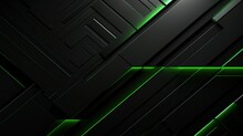 Abstract Green And Black Metal Background