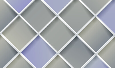 Poster - Abstract 3d square mosaic background. Tiled backdrop. Architectural abstraction. Interior concept. Modern luxury geometric pattern.Cover design. Vintage decoration elements for interior design. Vector