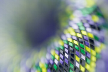 Poster - 3D rendering. Colorful   geometric pattern.  Minimalistic pattern of simple shapes. Bright creative symmetric texture