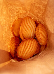 Wall Mural - Shortbread cookies in a paper bag