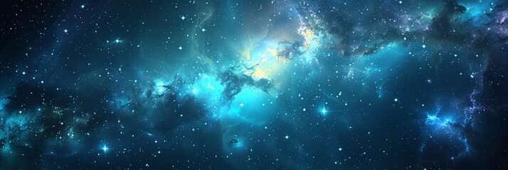 Wall Mural - background with space,clouds streak across the milky way, galaxy with stars on night starry sky pano