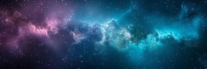 Wall Mural - background with space,clouds streak across the milky way, galaxy with stars on night starry sky pano