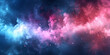 © Planetz - background with space,Clouds streak across the Milky Way, galaxy with stars on night starry sky Panorama view universe space,purple teal blue galaxy nebula cosmos banner poster background