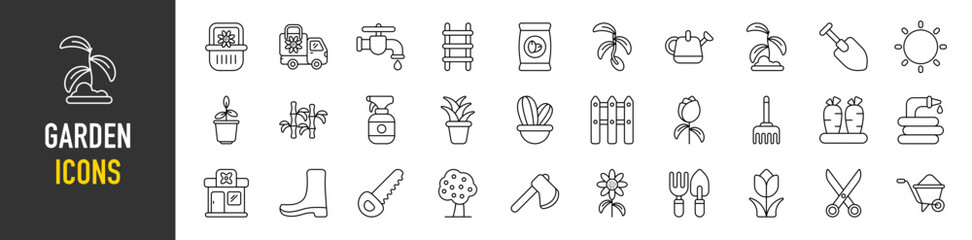 Garden icons vector illustration