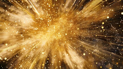Glitter gold explosion