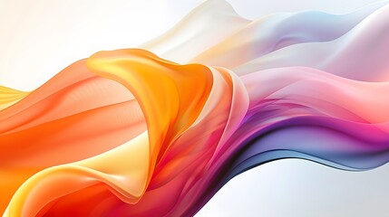 Wall Mural - a modern, vibrant, and subtly interactive abstract website background in white background