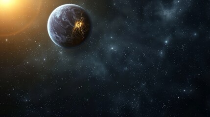 Wall Mural - Exoplanets In Deep Space