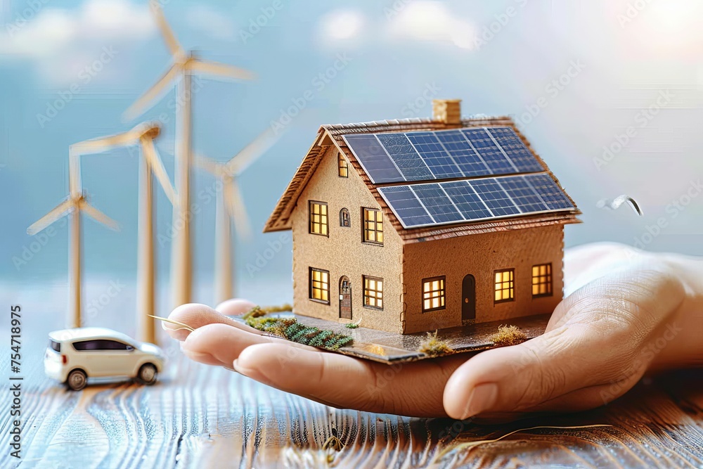 Visual Reference: Smart Home Connected Home Ev Wallbox Solar Panel Design Renewable
