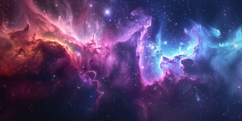Wall Mural - background with space,clouds streak across the milky way, galaxy with stars on night starry sky pano