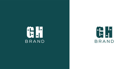 GH vector logo design
